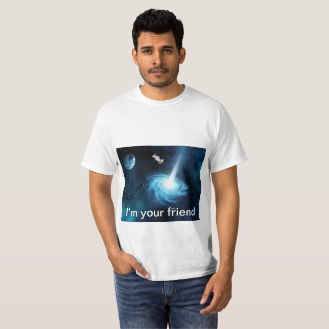 Chihuahua i utrymme t shirt (Hel framsida)