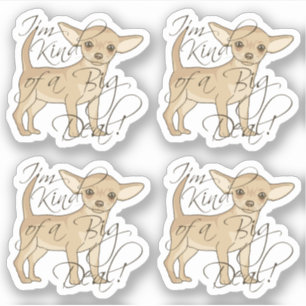 Chihuahua Jag är typ en stor konturkutant. Klistermärken