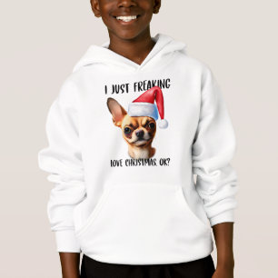 Chihuahua, jag bara fryser julen i Kärlek OK Julaf T Shirt