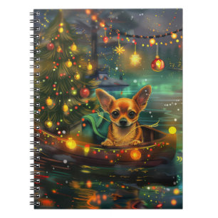 Chihuahua Jul Festive Voyage Anteckningsbok