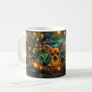 Chihuahua Jul Festive Voyage Kaffemugg