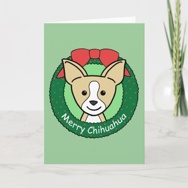 Chihuahua-jul Helgkort (Framsida)