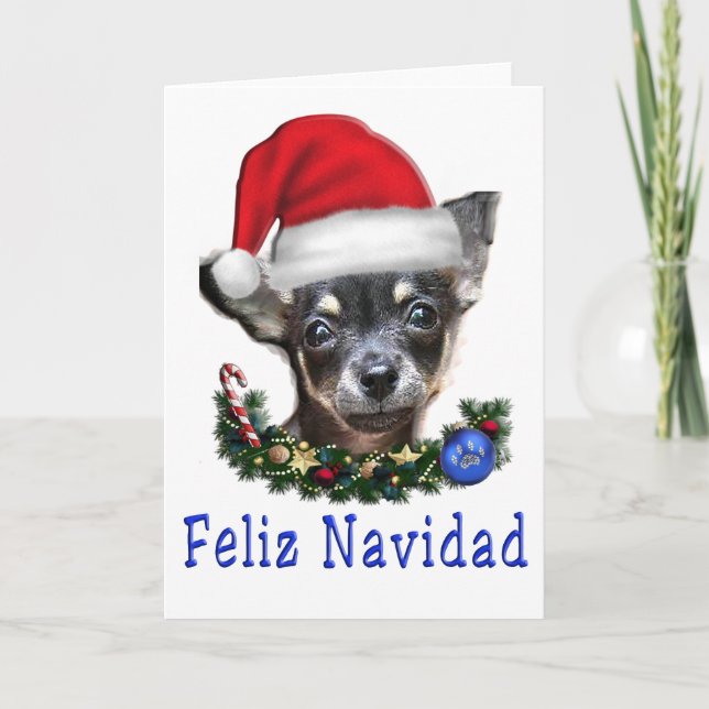 Chihuahua-jul Helgkort (Framsida)