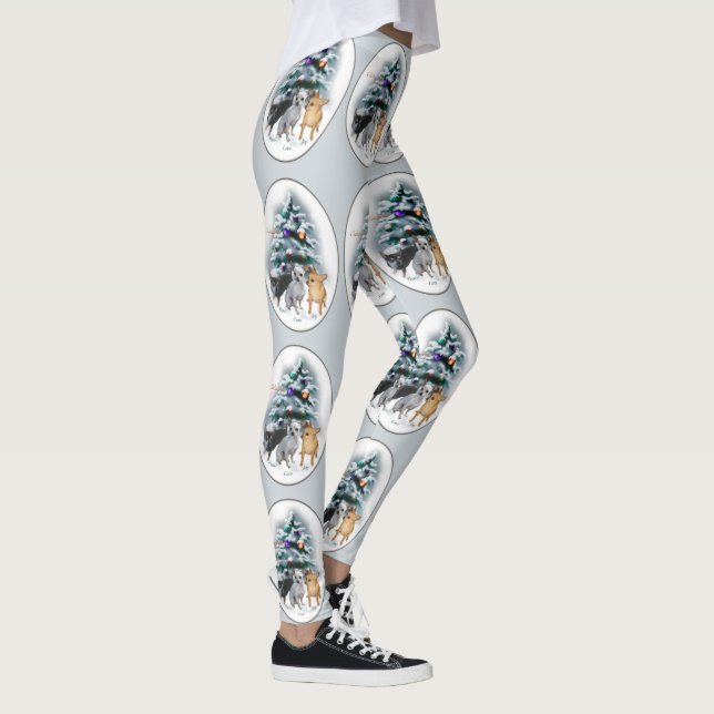 Chihuahua-jul Leggings (Höger)