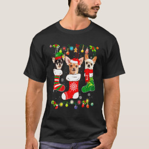 Chihuahua jul Ljus Julafton Hund T Shirt