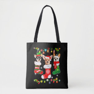 Chihuahua jul Ljus Tygkasse