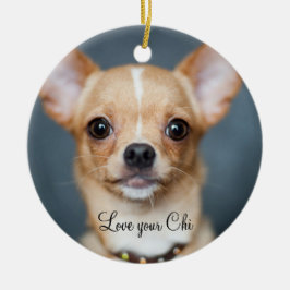 Chihuahua jul Ornament Lägg till ditt foto