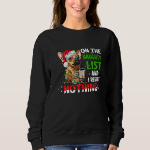Chihuahua-jul på Naughty List och jag beklagar T Shirt