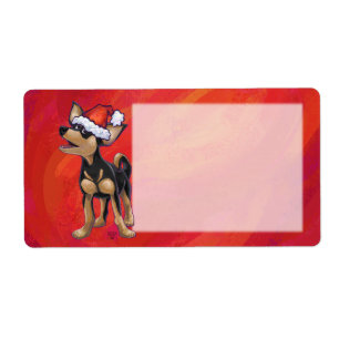 Chihuahua Jul på Red Fraktsedel