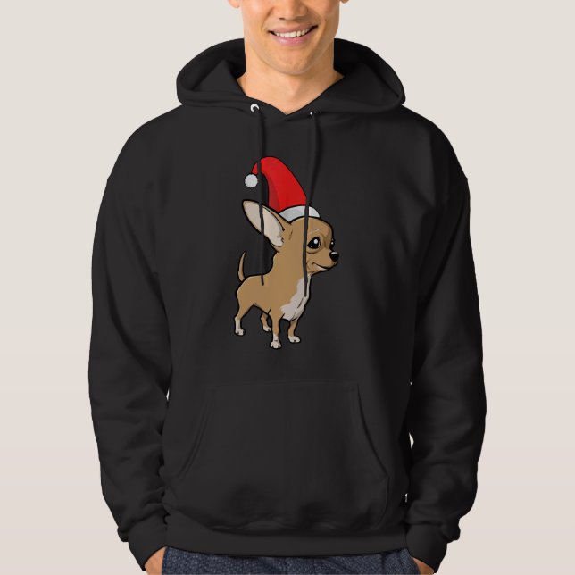 Chihuahua jul Pajama Hoodie (Framsida)