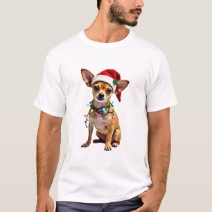 Chihuahua jul Santa ful jultröja hundälskare X T Shirt