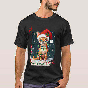 Chihuahua jul Santa ful jultröja hundälskare X T Shirt
