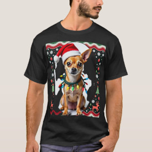 Chihuahua jul Santa ful jultröja hundälskare X T Shirt