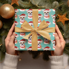 Chihuahua jul Vattenfärg Hundraser Presentpapper