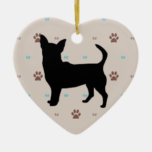 Chihuahua Julgransprydnad Keramik