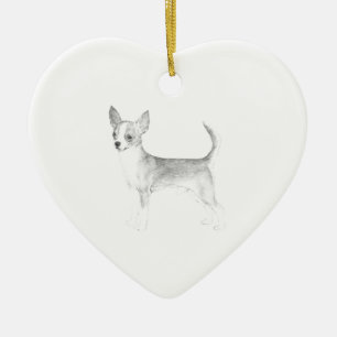 Chihuahua Julgransprydnad Keramik