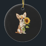 Chihuahua   julgransprydnad keramik<br><div class="desc">Chihuahua</div>