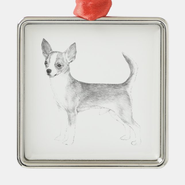 Chihuahua Julgransprydnad Metall (Framsidan)