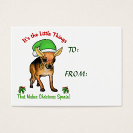 Chihuahua-julklappar Visitkort