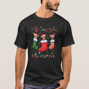 Chihuahua julstrumpor Xmas Pyjamas Hund T Shirt