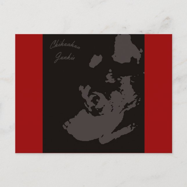 Chihuahua Junkie Vykort (Framsida)
