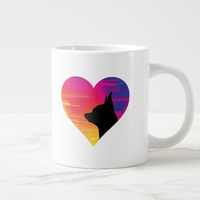 Chihuahua-kaffe mugg jumbo mugg (Höger)