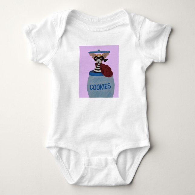 Chihuahua Kakstöldaren T Shirt (Framsida)