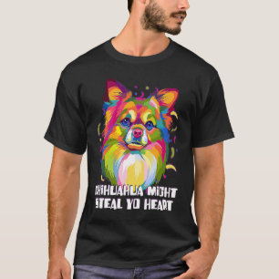 Chihuahua kan Steal Yo Heart Hund aveln Puppy Hu T Shirt