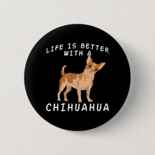 Chihuahua Kärlek Chiuaua Hund Mamma Älskare som sä Knapp