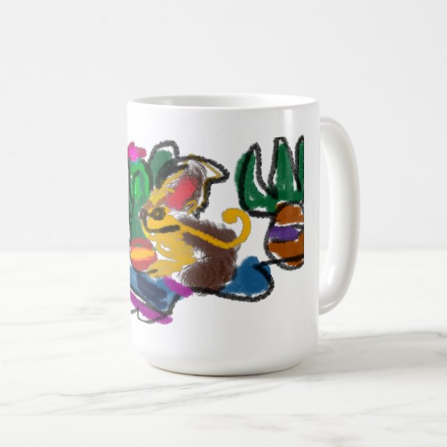 Chihuahua kärlek it kaffemugg (Framsida höger)