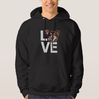 Chihuahua Kärlek Long Hair Chiwawa Long Hved Lyckl Hoodie
