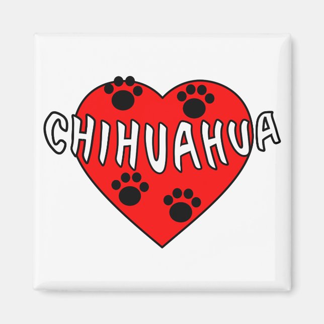 Chihuahua Kärlek Magnet (Framsidan)