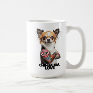 CHIHUAHUA KÄRLEK tatuering konstnär mamma tat bläc Kaffemugg