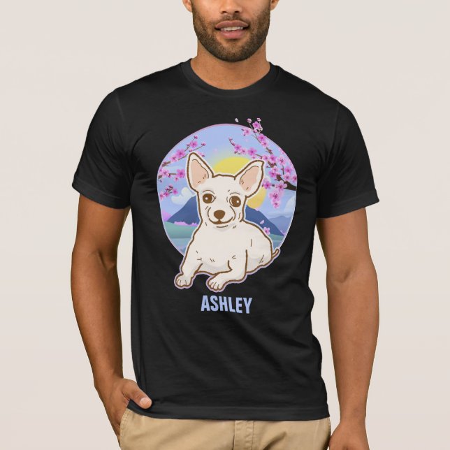 Chihuahua Kawaii Cute Gift Hund Pet T Shirt (Framsida)