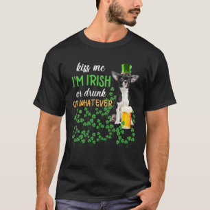 Chihuahua Kiss Me jag är irländsk eller rinnande e T Shirt