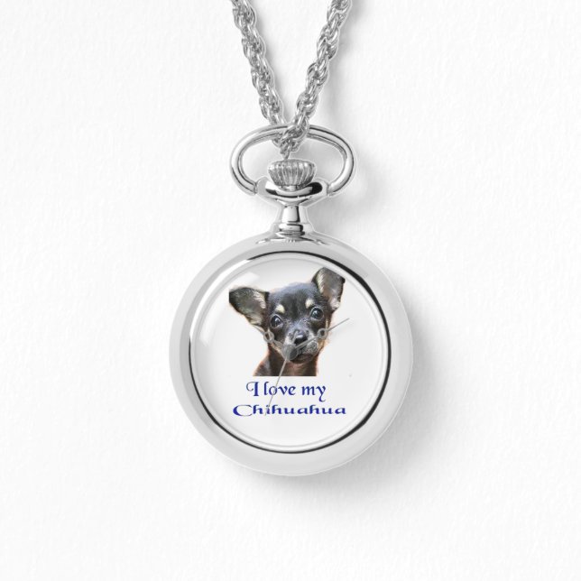 Chihuahua-klockor Armbandsur (Framsida)