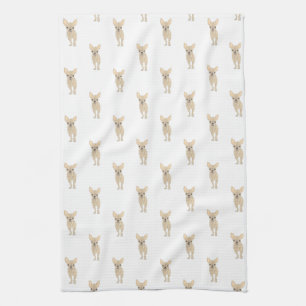 Chihuahua (Kort Haird, Fawn Tan Cream) Kökshandduk