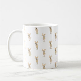 Chihuahua (Kort Hairo, Fawn Tan) Kaffemugg