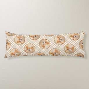 Chihuahua Långfärgad målning Original Hund Art Kroppskudde