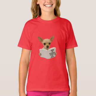 Chihuahua läser hur man uppför sig illa  t shirt