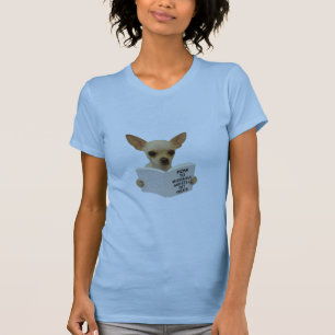 Chihuahua läser hur man uppför sig illa t shirt
