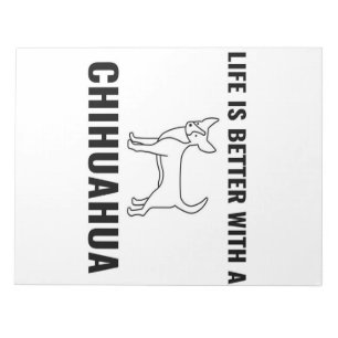 Chihuahua life_Hund älskare Anteckningsblock