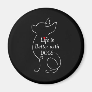 Chihuahua-livet är bättre med Hundar Gift Hund äls Magnet