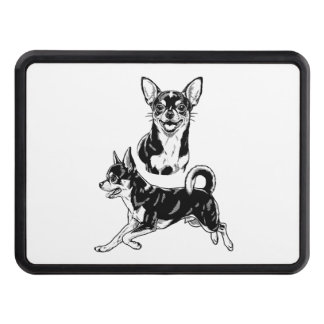 Chihuahua Lover's Delight Dynamic Duo in Black Dragkroksskydd