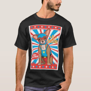 Chihuahua Luchador Wrestling Poster Lucha Hund T Shirt