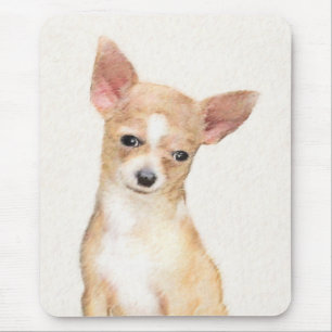 Chihuahua-målning - Cute Original Hund Art Musmatta