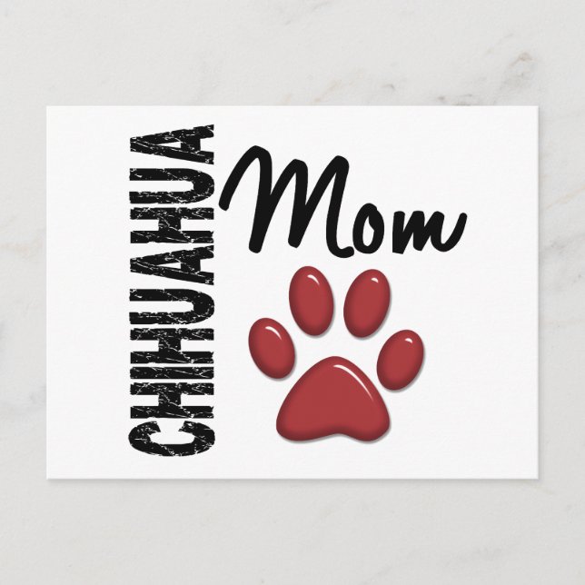 Chihuahua Mamma 2 Vykort (Framsida)