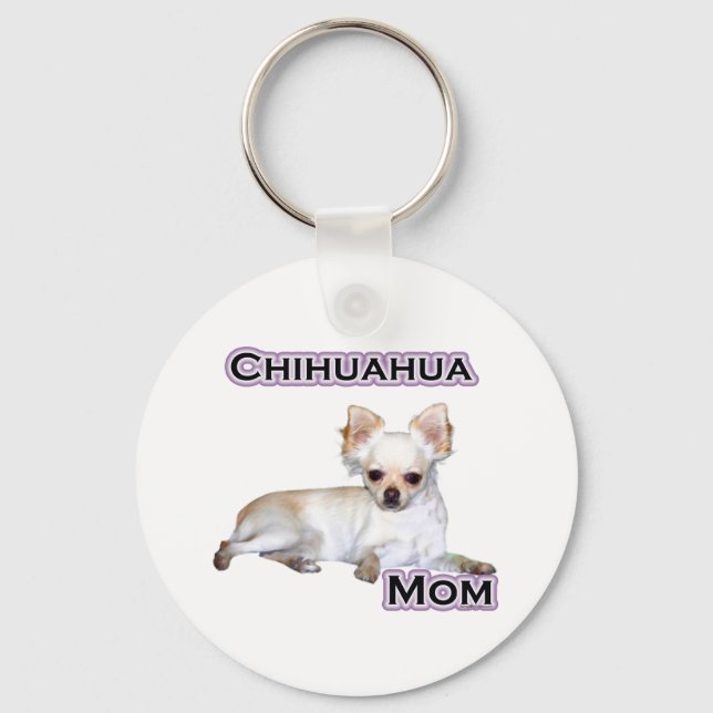 Chihuahua Mamma 4 - Nyckelkedja Nyckelring (Framsida)