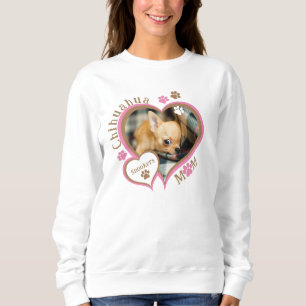 Chihuahua Mamma Anpassningsbar Photo och Namn T Shirt