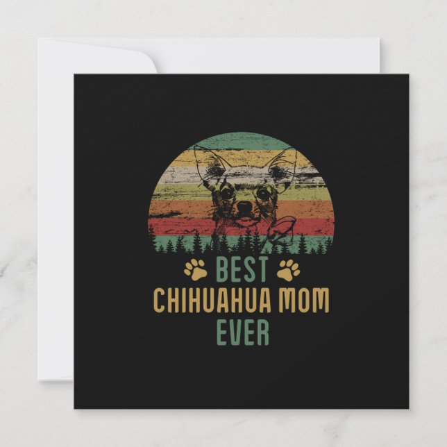 Chihuahua mamma anteckningskort (Framsida)